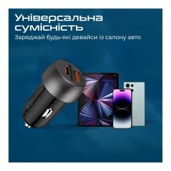 Зарядное устройство Promate drivegear-pd33 USB-C PD33W + USB-A QC3.0 Black Фото 6