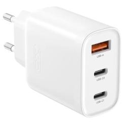 Зарядное устройство XO L117 2xUSB-C PD45W + 1xUSB-A QC3.0 White Фото