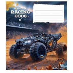 Тетрадь Школярик Zooland 12 аркушів клітинка Фото 1