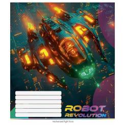 Тетрадь Школярик Robot Revolution 24 листа линия Фото 2