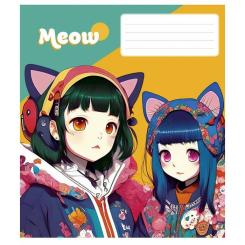 Тетрадь Школярик Kawaii 48 листов клетка Фото 1