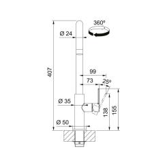 Смеситель Franke Maris Slim J Фото 5