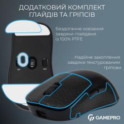 Мышка GamePro Asgard Loki Wireless/USB Black Фото 11