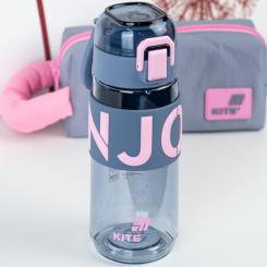 Бутылка для воды Kite 550 мл сіро-рожева Фото 6