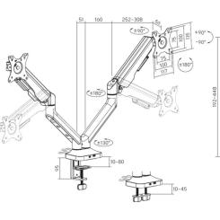 Кронштейн OfficePro MA452W Фото 7