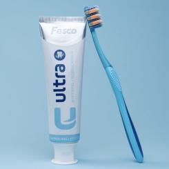Зубная щетка Fesco Ultra Multi Brush Soft Голубая Фото 7