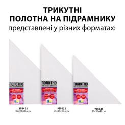 Художественное полотно Santi трикутне рівнобедрене на підрамнику 30х30х42 см Фото 2