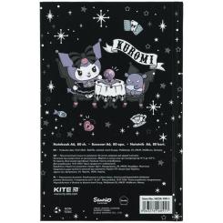 Блокнот Kite А6 Kuromi, тверда обкладинка, 80 аркушів, клітинка Фото 3