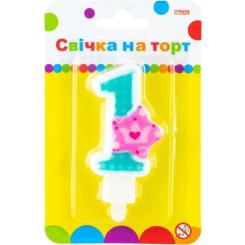 Свеча Maxi Princess "1" висотою 7,62 см Фото