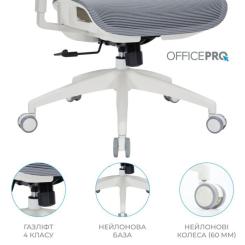 Офисное кресло OfficePro Elegant OC660-W-DG-DG Фото 8