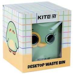 Корзина для бумаг Kite Настільний контейнер для сміття, зелений Фото 4