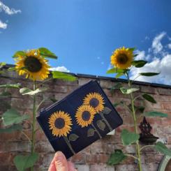 Кошелек Yoshi Y1321 Sunflowers Black Фото 3