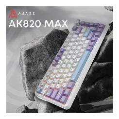 Клавиатура Ajazz AK820 MAX Magnetic Switch RGB USB White Фото 2