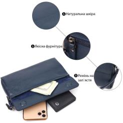 Сумка Canpellini Из натуральной кожи Синяя Фото 3