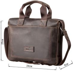 Сумка Shvigel Кожаная Коричневая Фото 2