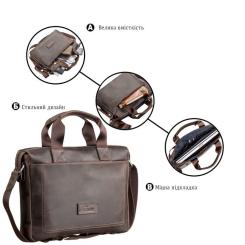 Сумка Shvigel Кожаная Коричневая Фото 3