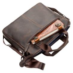 Сумка Shvigel Кожаная Коричневая Фото 6