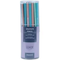 Карандаш графитный Axent Pastelini трехгранный, НВ Фото 1