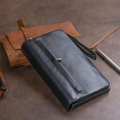 Кошелек ST Leather Из кожи Черный Фото 11