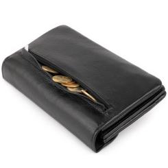 Кошелек ST Leather Из кожи Черный Фото 6