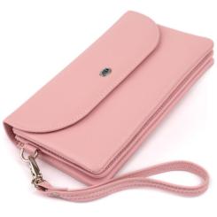 Кошелек ST Leather Из кожи Розовый Фото 6