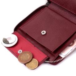 Кошелек ST Leather Из натуральной кожи Бордовый Фото 6