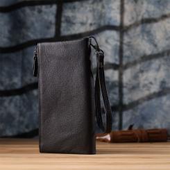 Кошелек ST Leather Кожаный Черный Фото 9