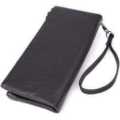 Кошелек ST Leather Кожаный Черный Фото 1