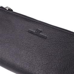 Кошелек ST Leather Кожаный Черный Фото 6