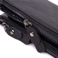 Кошелек ST Leather Кожаный Черный Фото 7
