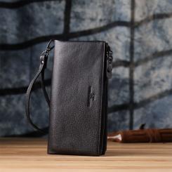 Кошелек ST Leather Кожаный Черный Фото 8