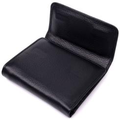 Кошелек ST Leather Из натуральной кожи Черный Фото 2