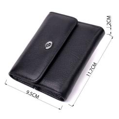Кошелек ST Leather Из натуральной кожи Черный Фото 3