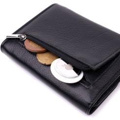 Кошелек ST Leather Из натуральной кожи Черный Фото 7
