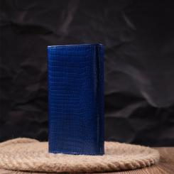 Кошелек ST Leather З лакованої шкіри Синій Фото 9