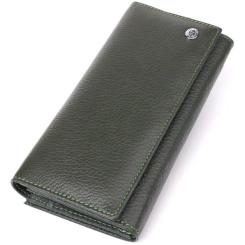 Кошелек ST Leather Из натуральной кожи Зеленый Фото