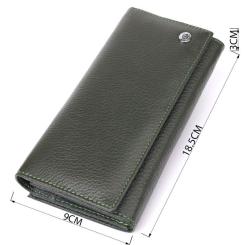 Кошелек ST Leather Из натуральной кожи Зеленый Фото 2