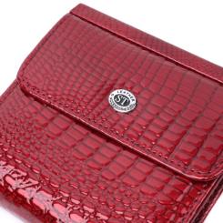 Кошелек ST Leather Из натуральной кожи Красный Фото 6