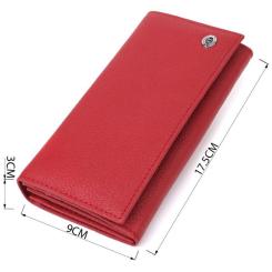 Кошелек ST Leather Из натуральной кожи Красный Фото 2