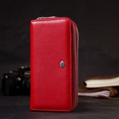 Кошелек ST Leather Красный Фото 9