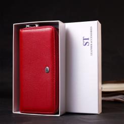 Кошелек ST Leather Красный Фото 11