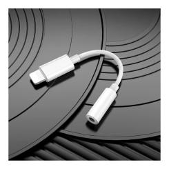 Переходник BOROFONE Lightning to 3.5mm F white Фото 7