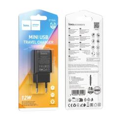 Зарядное устройство HOCO C134A USB 2.4A black Фото 1