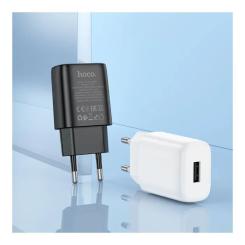 Зарядное устройство HOCO C134A USB 2.4A black Фото 4