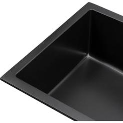 Мойка кухонная GRANADO Under top XL black shine Фото 2