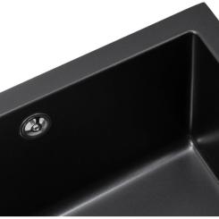 Мойка кухонная GRANADO Under top XL black shine Фото 3