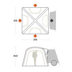 Палатка Ferrino Wander Trunk Sand (92016QSS) Фото 8