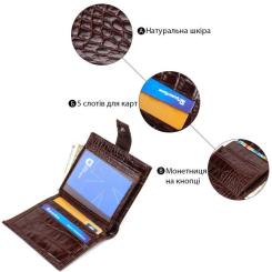 Кошелек Canpellini Из натуральной кожи Коричневый Фото 3