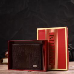 Портмоне Canpellini Из натуральной кожи Коричневое Фото 9