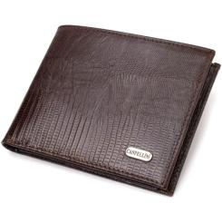 Портмоне Canpellini Из натуральной кожи Коричневое Фото
